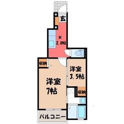 サニーフラット Bの物件間取画像